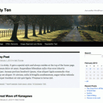 Nouveau thème WordPress : Twenty Ten